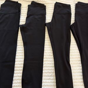 4 pairs of Lululemon 25” leggings